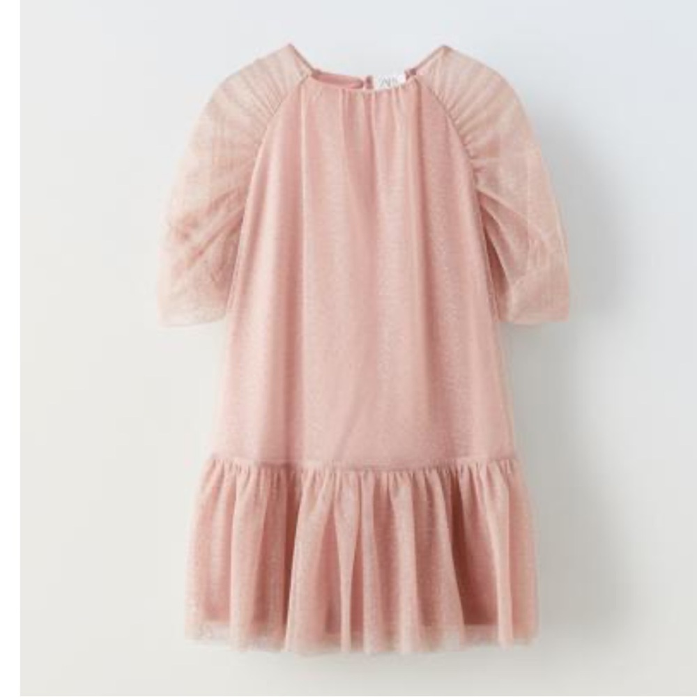 Zara Sparkly tulle Dress, size 7